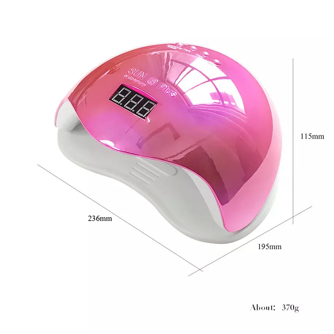 Gleevia Chrome UV Nail Dryer Lamp Automaic Senson 24 UV/LED Beads 4 Timer 10 30 60 90S Professional UV LED curing Lamp(Sun5 48W)