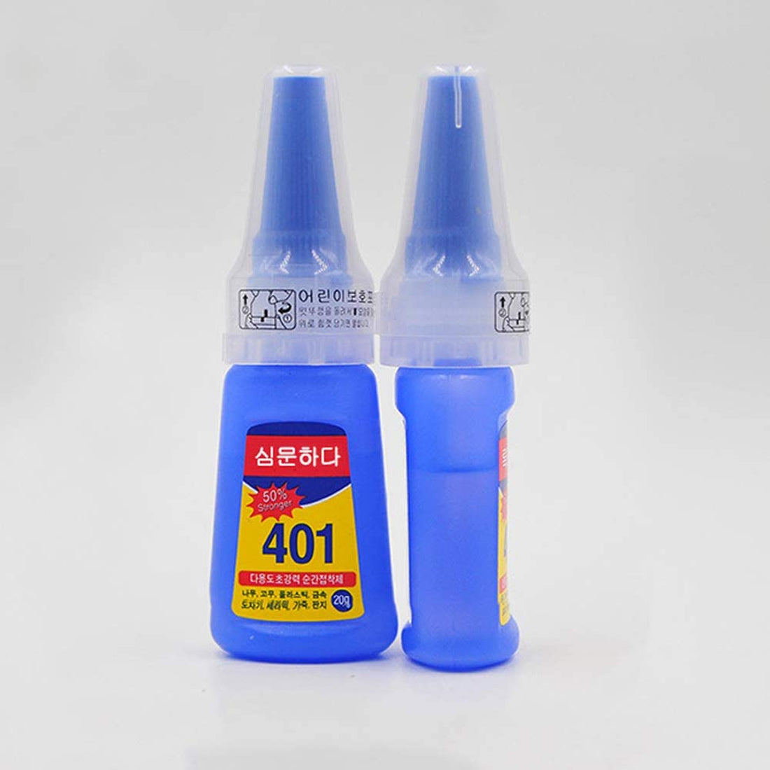 Gleevia Nail Super Glue Stronger 20G Bottle 401 Rapid Fix Adhesive to Dry Nails Quickly (Clear)