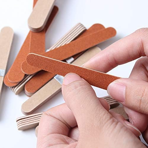 Gleevia Emery Boards Nail Files (10Pcs) | Manicure Pedicure Nail Filer Tool | Curved Fingernail files