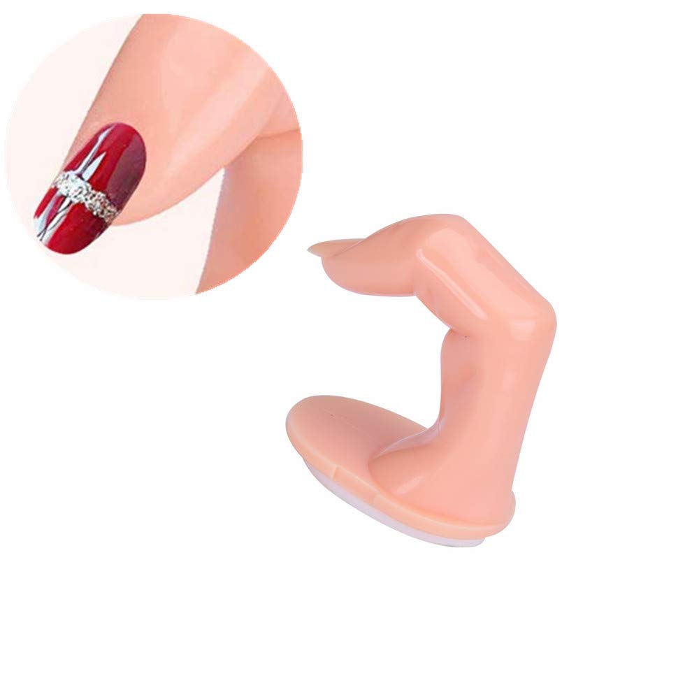 Gleevia Artificial Practice Finger | Plastic Nail Art Practice Finger for Nail Designing