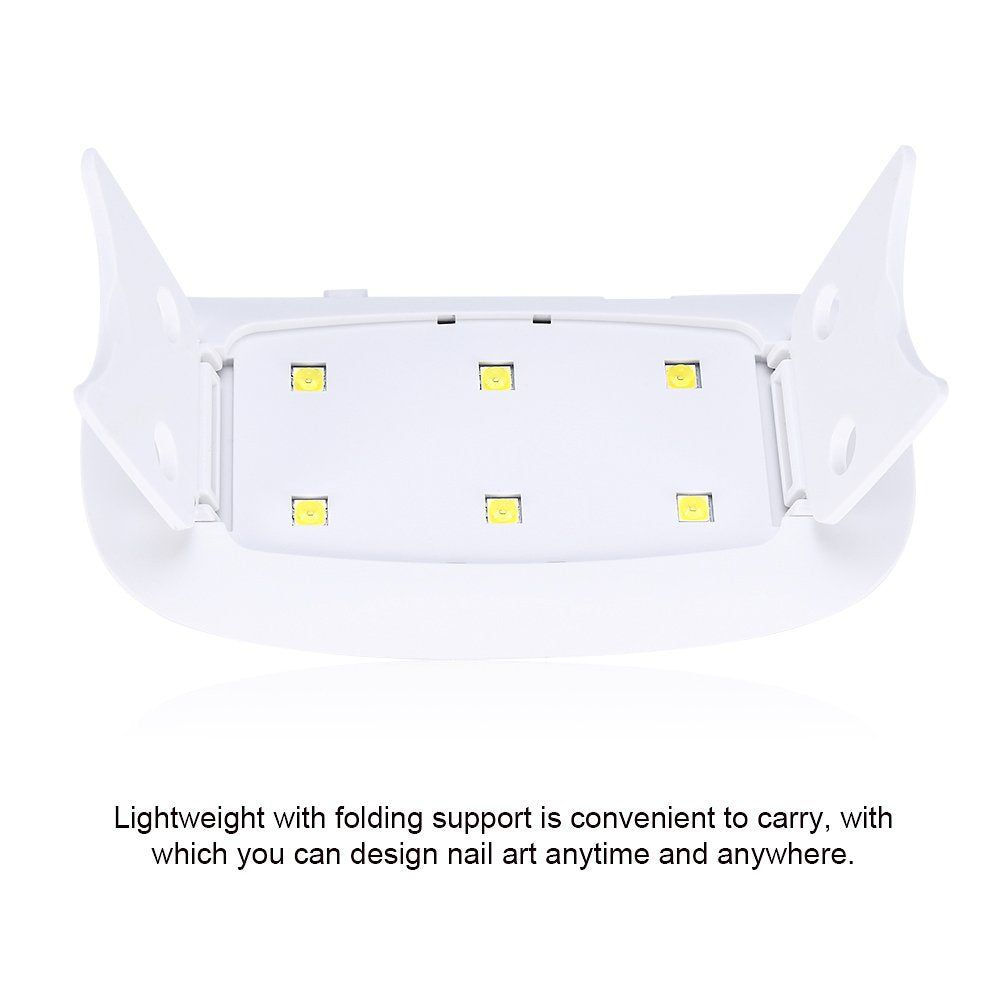 Gleevia Mini UV LED Nail Lamp, Portable Gel Dryer Mouse Shape Pocket Size Nail Dryer with USB Cable for All Gel Polish and Detection Lamp