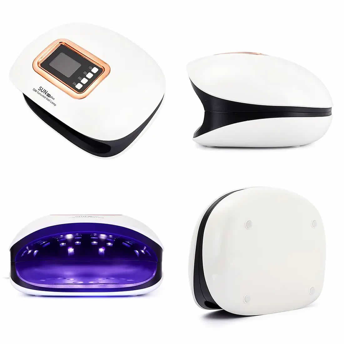 Gleevia UV/LED Nail Lamp 72W Sun H4 Plus Nail Polish Dryer Machine