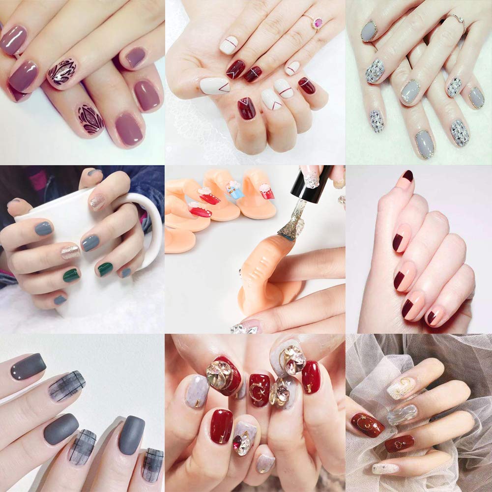 Gleevia Artificial Practice Finger | Plastic Nail Art Practice Finger for Nail Designing