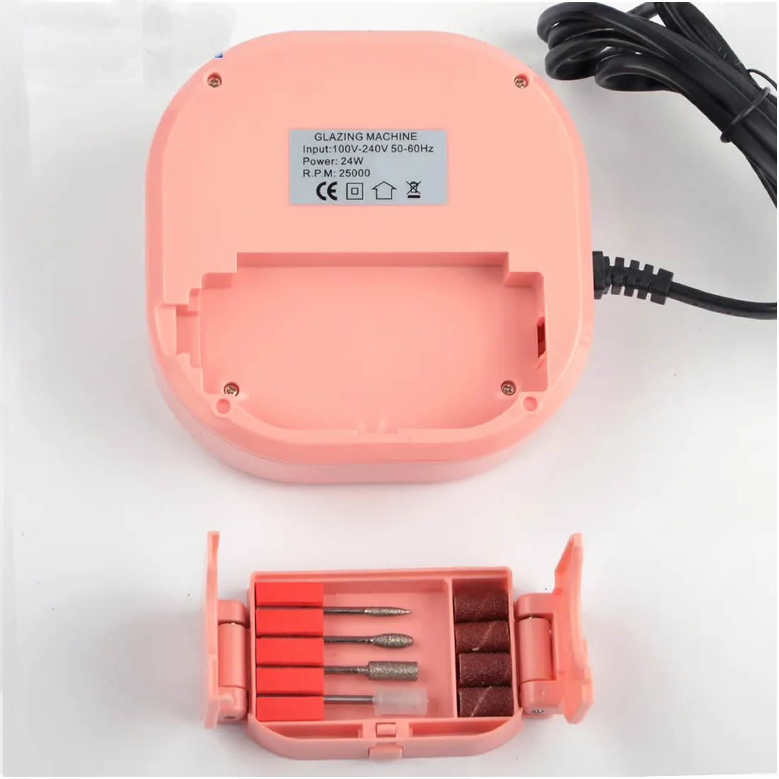 Gleevia Electrical Nail File Kit Portable Electric Nail Drill 25000RPM