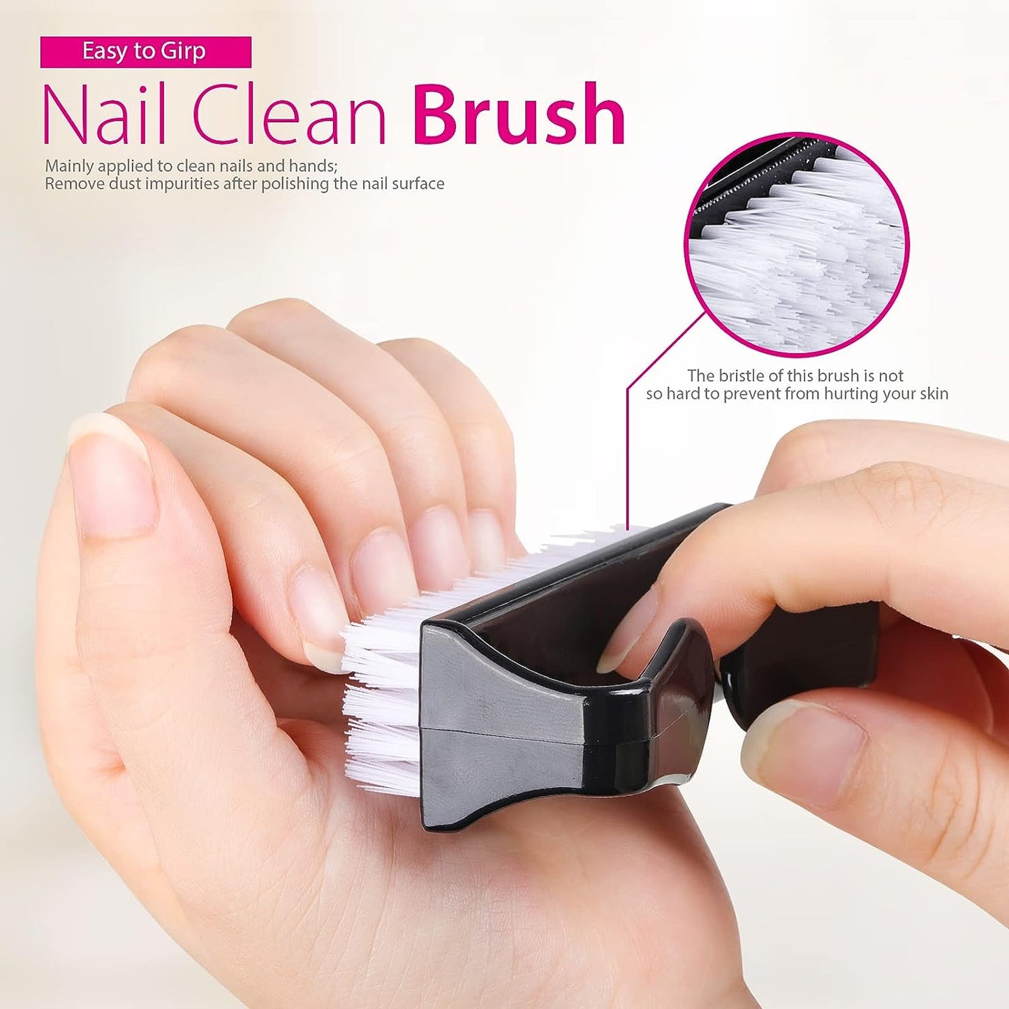 Gleevia Nail Gel Remover Tools Kit with Nail Remover Clips, Nail Remover Pads, Nail Brushes, Nail File Buffer, Cuticle Peeler