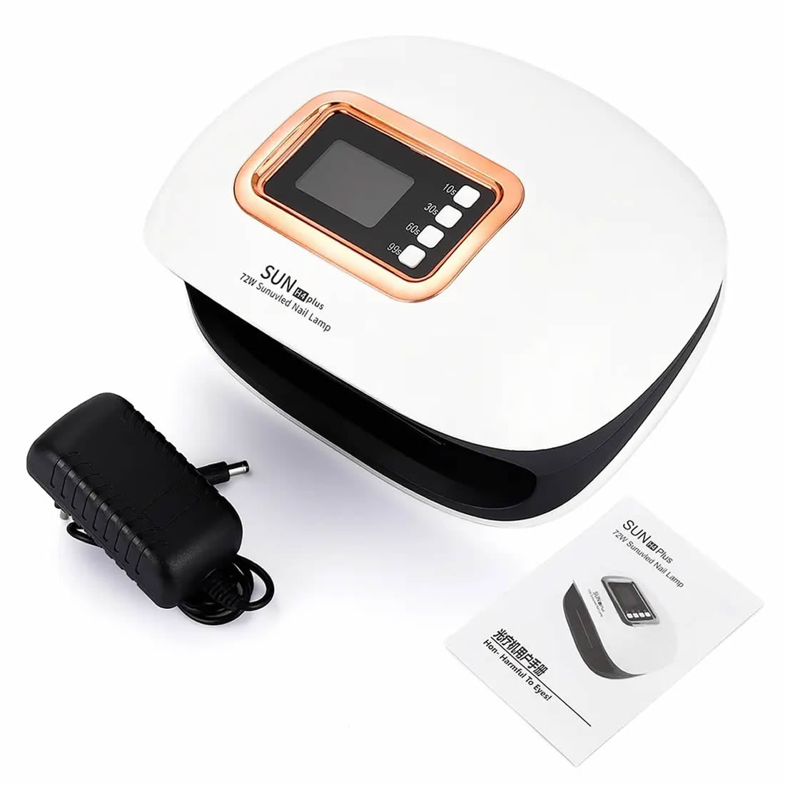 Gleevia UV/LED Nail Lamp 72W Sun H4 Plus Nail Polish Dryer Machine