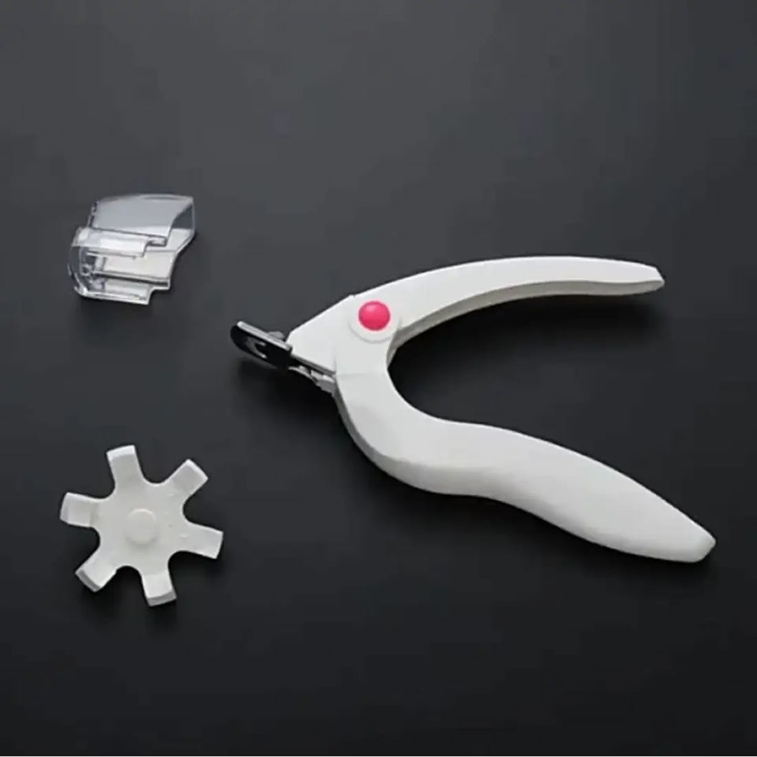 Gleevia Adjustable Acrylic Nail Clippers With Sizer, Catcher And Length Measurement, Dial Stainless Steel Blade Nail Tips Cutter