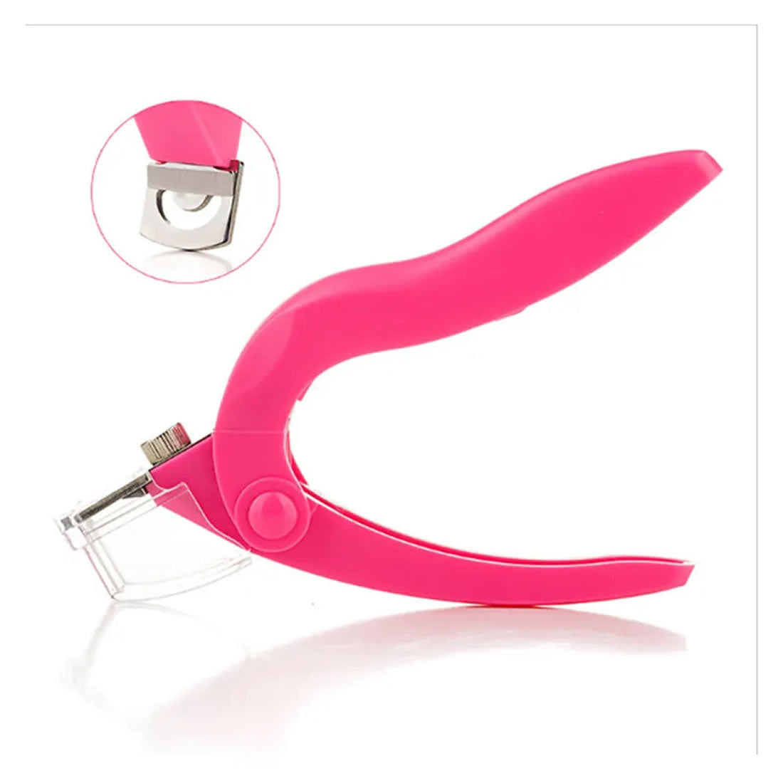 Gleevia Adjustable Acrylic Nail Clippers With Sizer, Catcher And Length Measurement, Dial Stainless Steel Blade Nail Tips Cutter