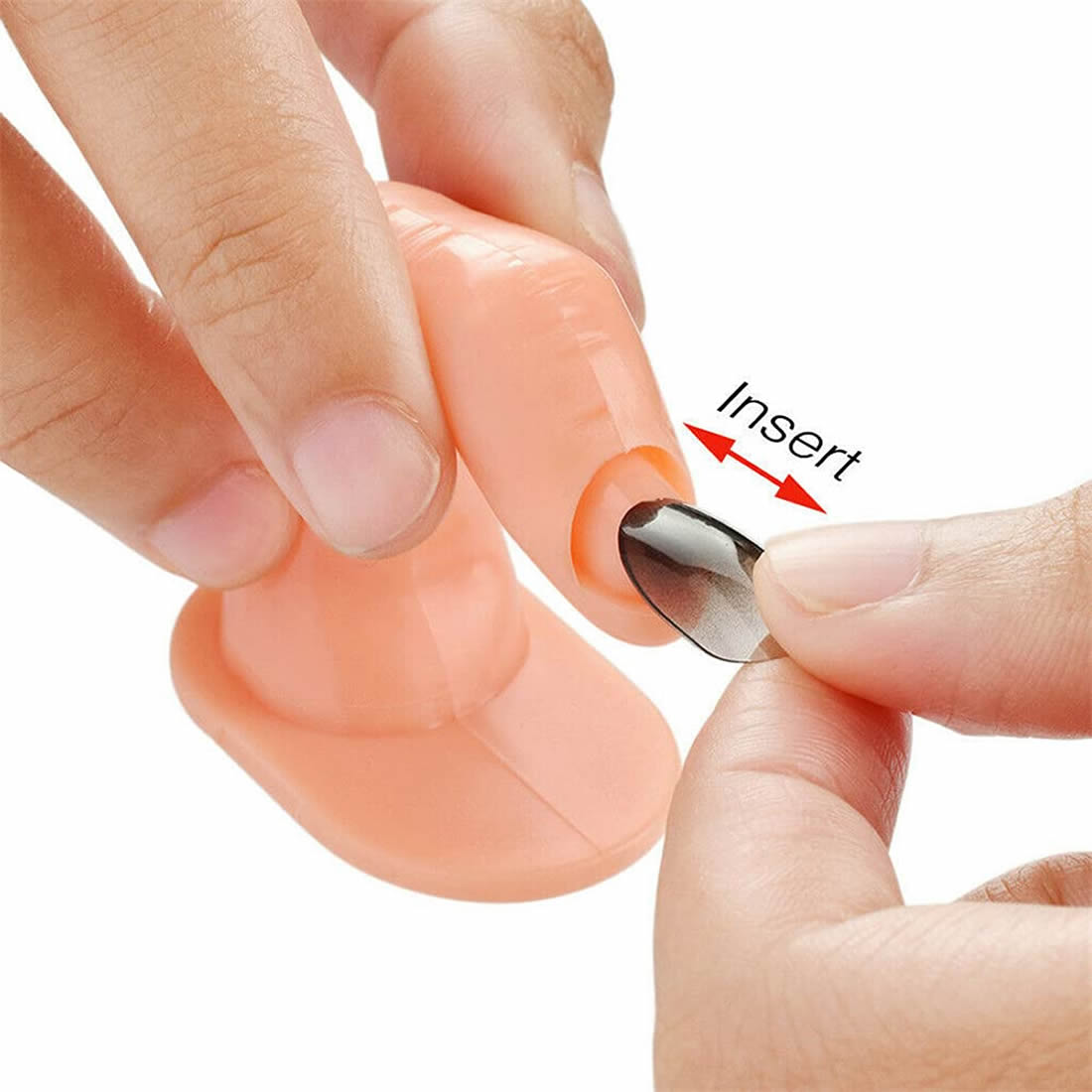 Gleevia Artificial Practice Finger | Plastic Nail Art Practice Finger for Nail Designing