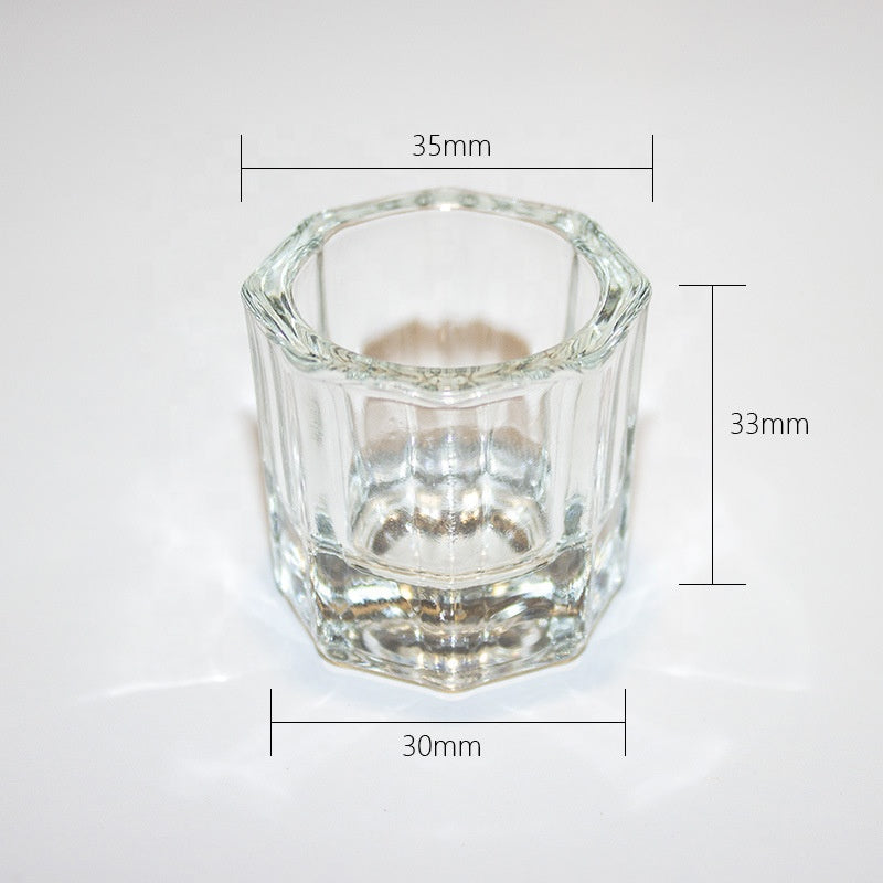 Gleevia Glass Dappen Dish for Nail Art Acrylic Liquid (1pcs)