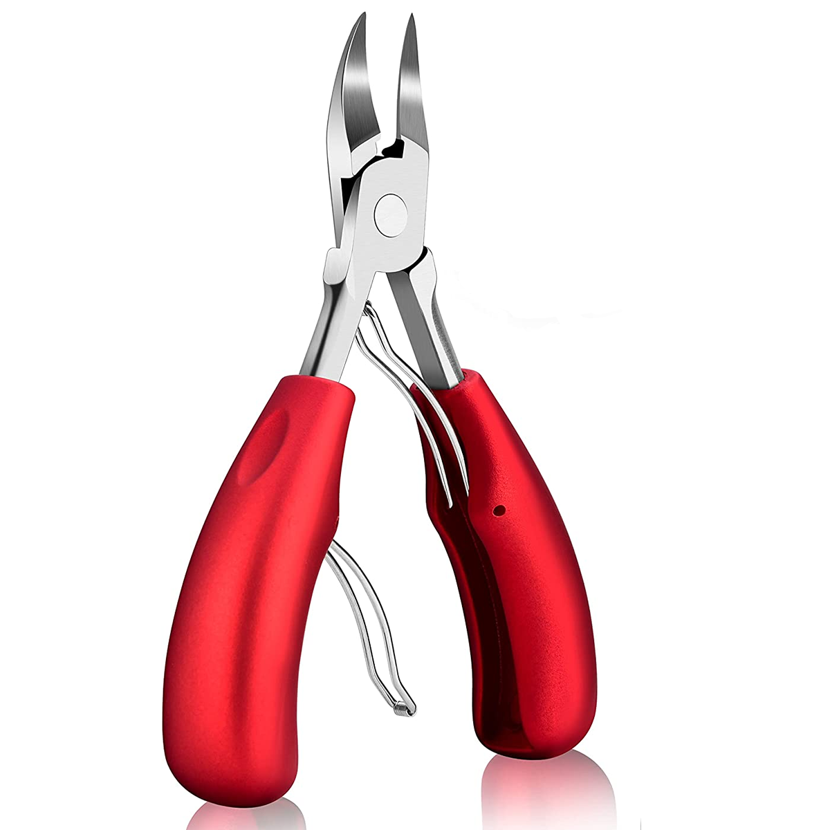 Nail Clippers for Thick or Ingrown Toe Nail,Professional Stainless Steel Toenail Trimmer Nipper for Podiatrist/Men/Women/Seniors/Adult (RED)