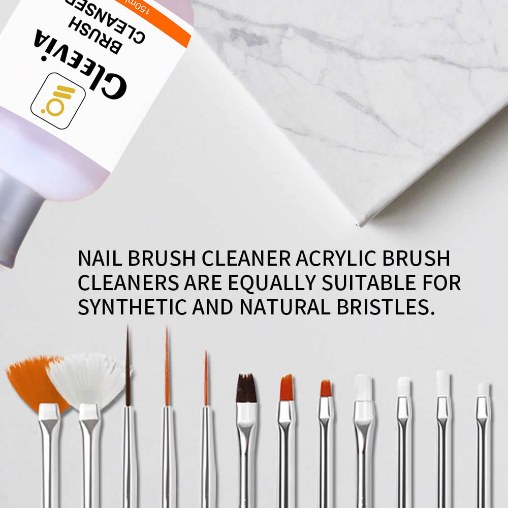 Gleevia Brush Cleaner Liquid for Nail Art Brush Cleaner 150ml
