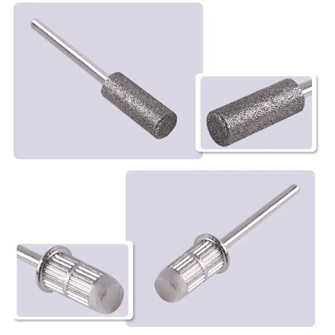Gleevia Nail Drill Bit Manicure Accessories Electric Acrylic Drill Bits Set Tool (6pcs/Set)