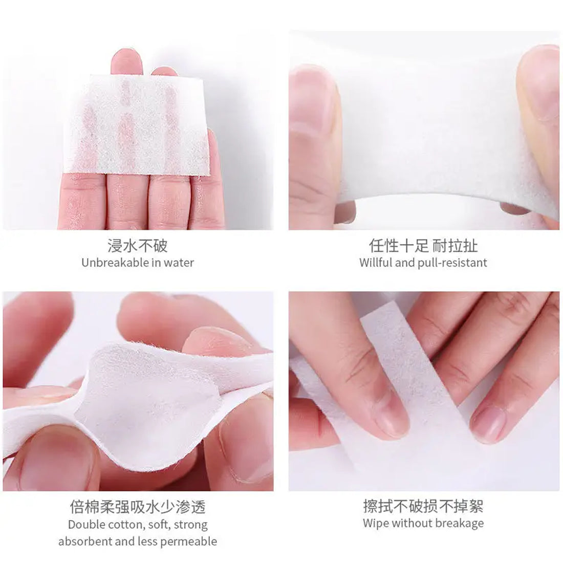 Gleevia Lint Free Nail Wipes, 1000pc Colorful Nail Wipes Nail Polish Remover Pads for Nail Super Absorbent Soft Eyelash Extension Glue Cleaning Wipes