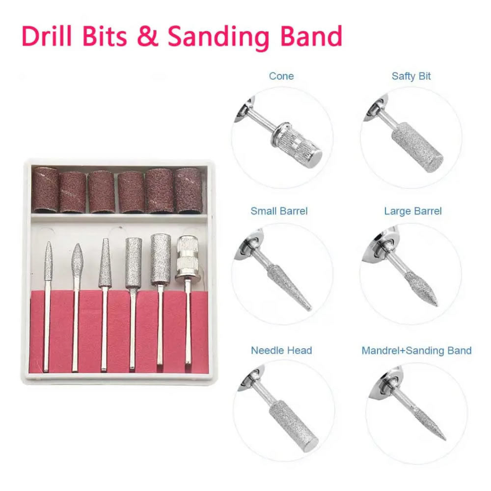 Gleevia Electric Speed Controller Nail Drill Machine Set for Manicure & Pedicure