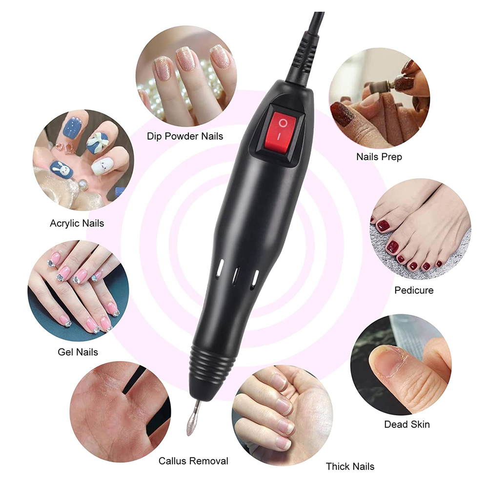 Gleevia Electric Speed Controller Nail Drill Machine Set for Manicure & Pedicure