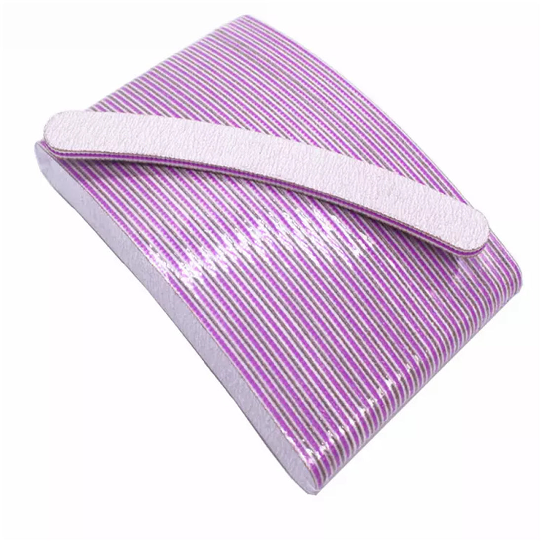 Nail Filer, Professional SandPaper Waterproof Nail Filer 100/180 Set | Arc-Banana Shape Fingernail files