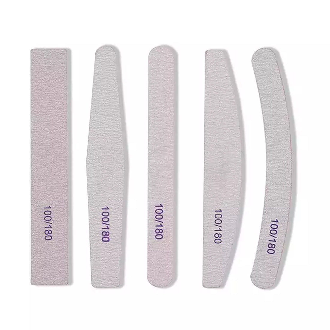 Nail Filer, Professional SandPaper Waterproof Nail Filer 100/180 Set | Combo Pack Fingernail files
