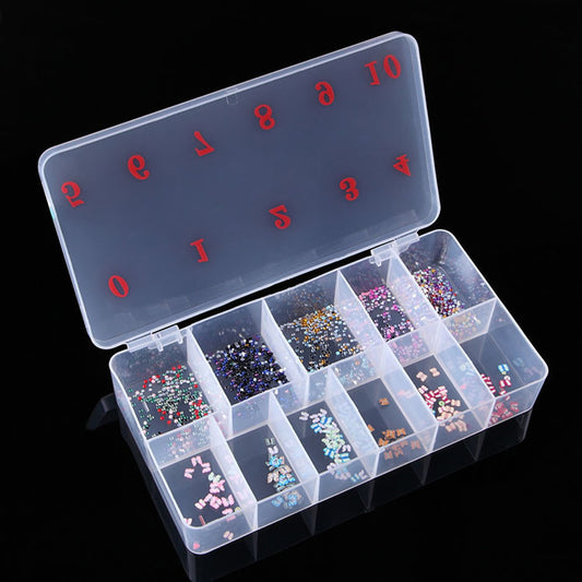 Gleevia Nail Tips Empty Box | Tips Capacity 500tips - Transparent
