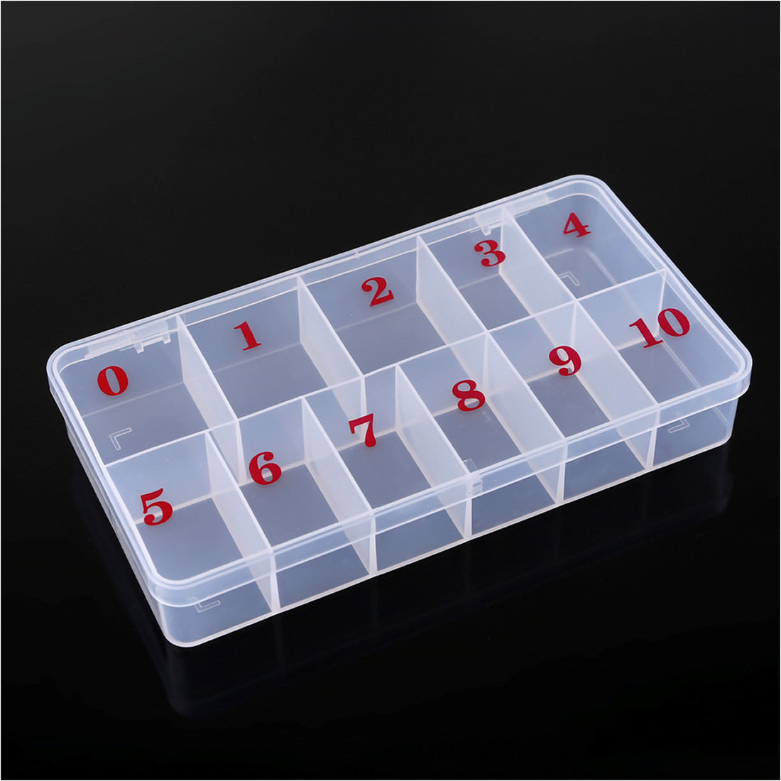 Gleevia Nail Tips Empty Box | Tips Capacity 500tips - Transparent