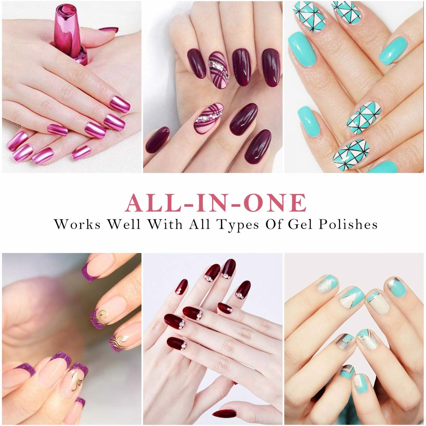 Gleevia LED UV Nail Gel Polish Dryer Lamp for Curing all UV Gel Polish Best Quality 54W - White