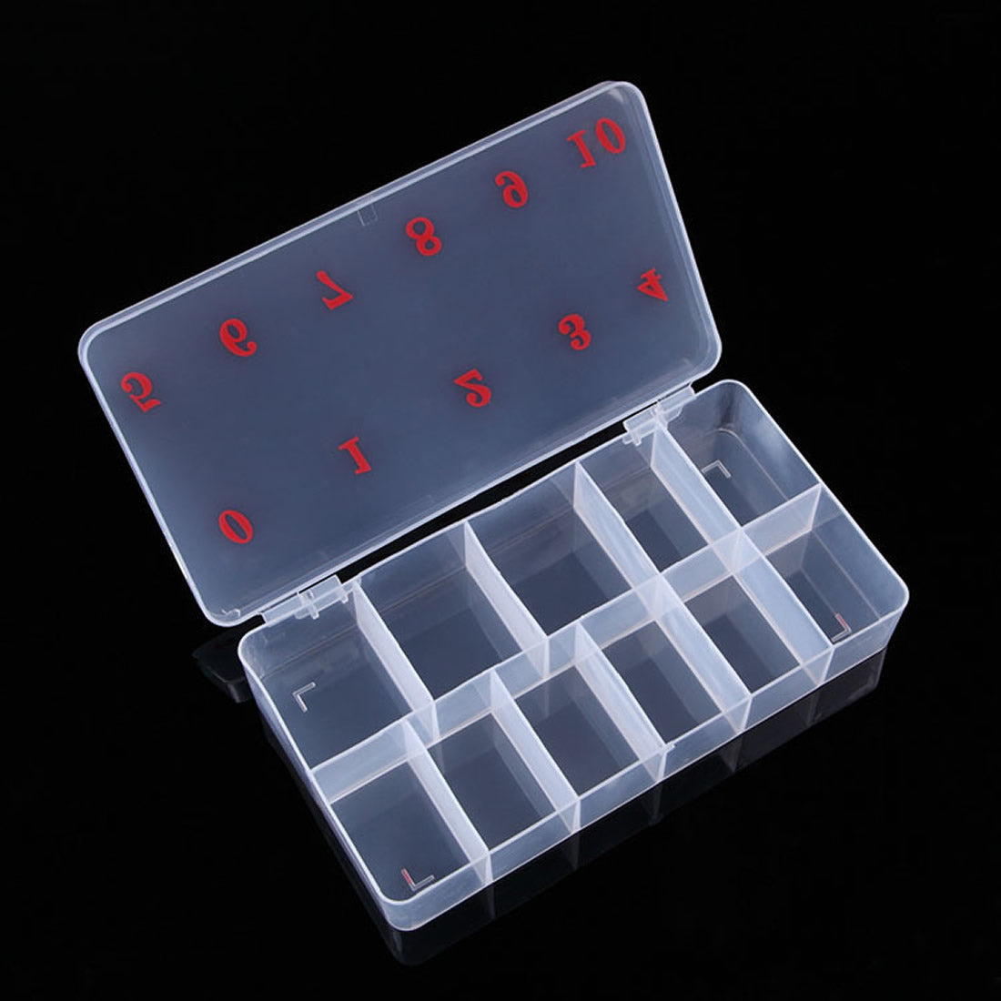 Gleevia Nail Tips Empty Box | Tips Capacity 500tips - Transparent