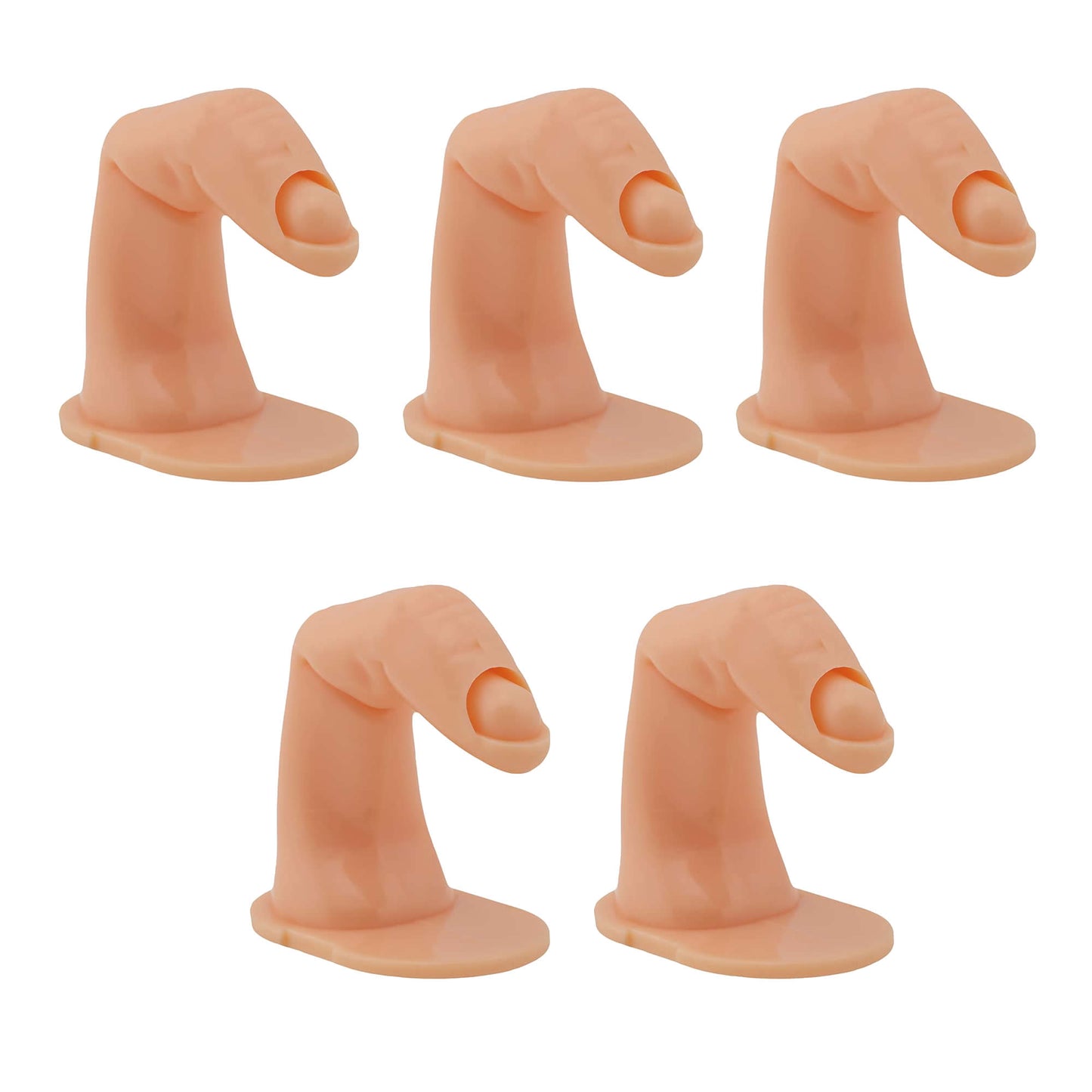 Gleevia Artificial Practice Finger | Plastic Nail Art Practice Finger for Nail Designing