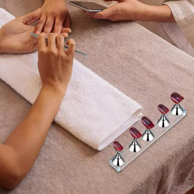 Magnetic Nail Tip Holder Stand for Artificial Acrylic Nail Tip Display & For Nail Art Design