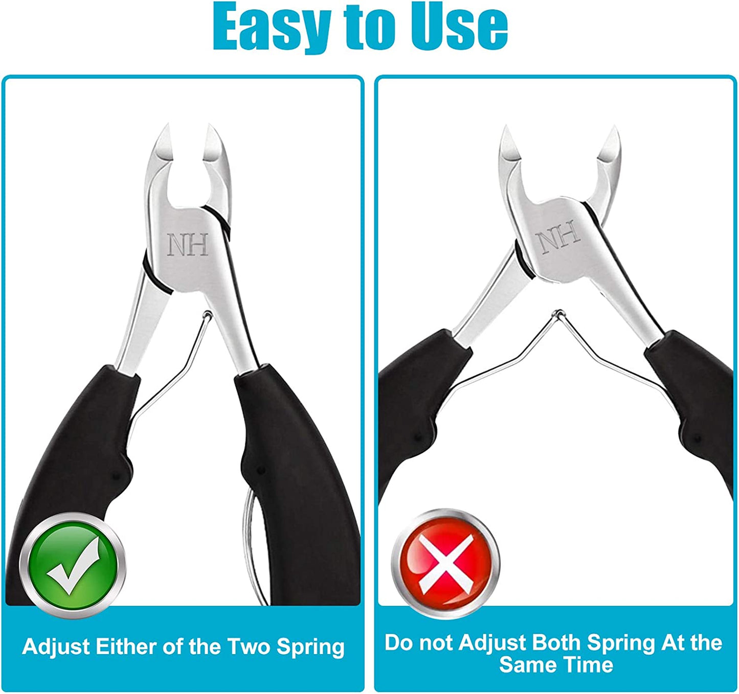 Gleevia Toenail Clippers, Professional Thick & Ingrown Toe Nail Clippers for Men & Seniors, Pedicure Clippers Toenail Cutters, Super Sharp Curved Blade Grooming Tool