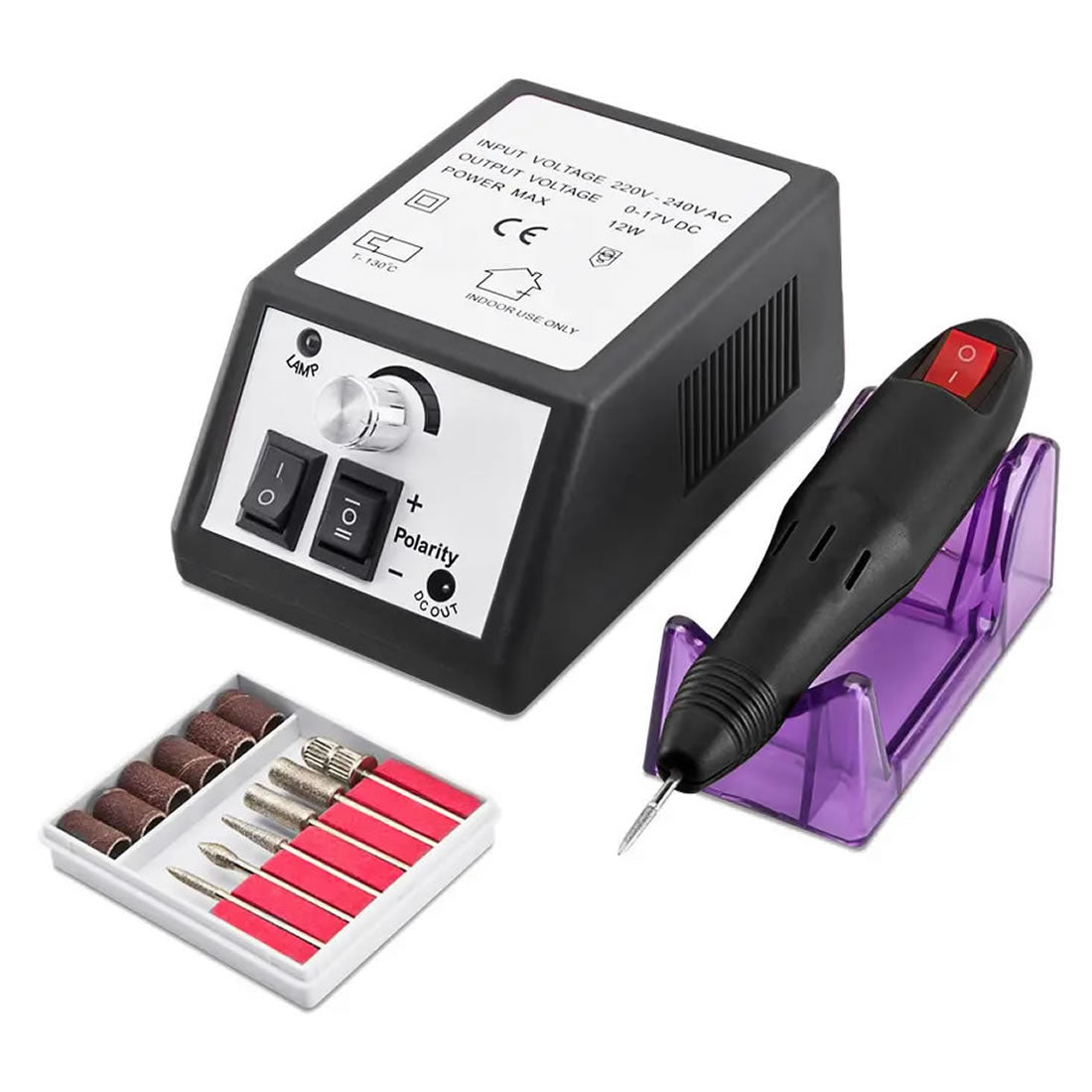 Gleevia Electric Speed Controller Nail Drill Machine Set for Manicure & Pedicure