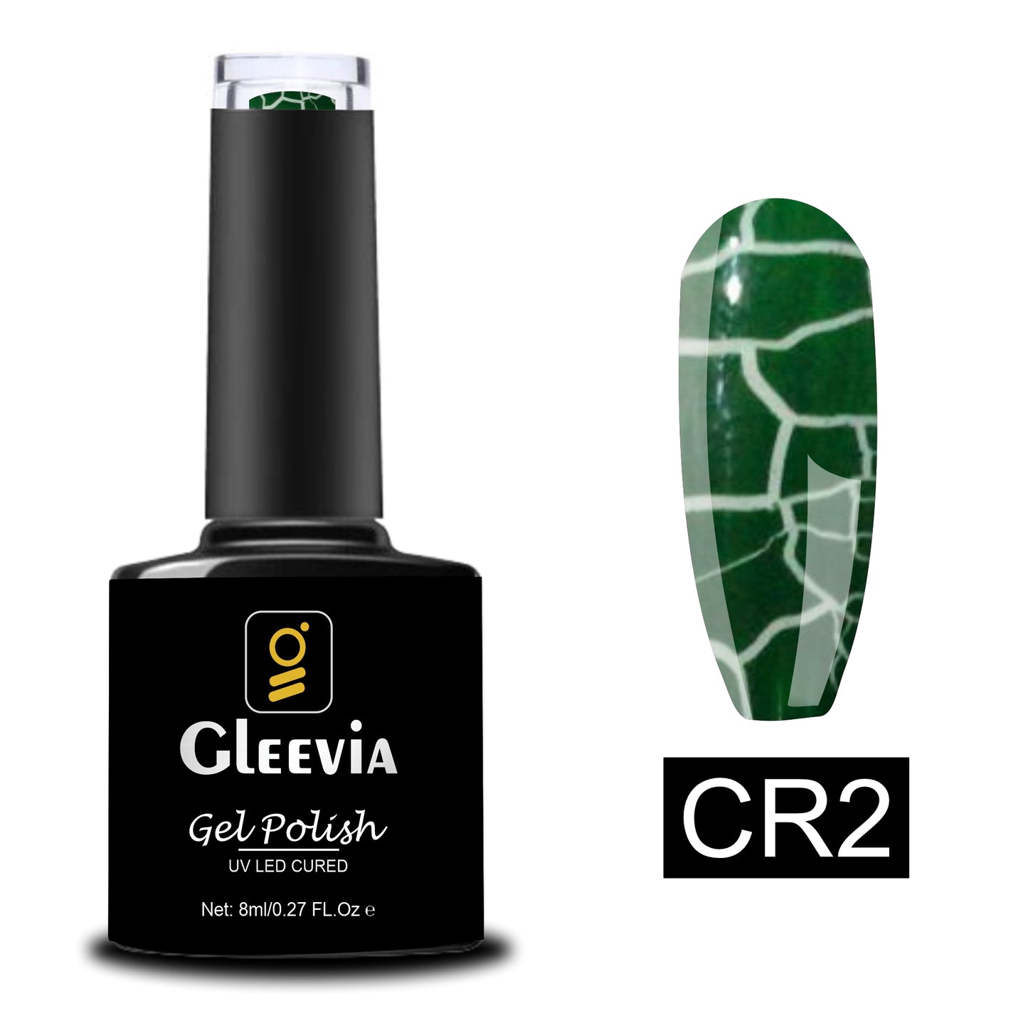Crackle UV Gel Polish for Professionals 15ml Brush Cap CR2
