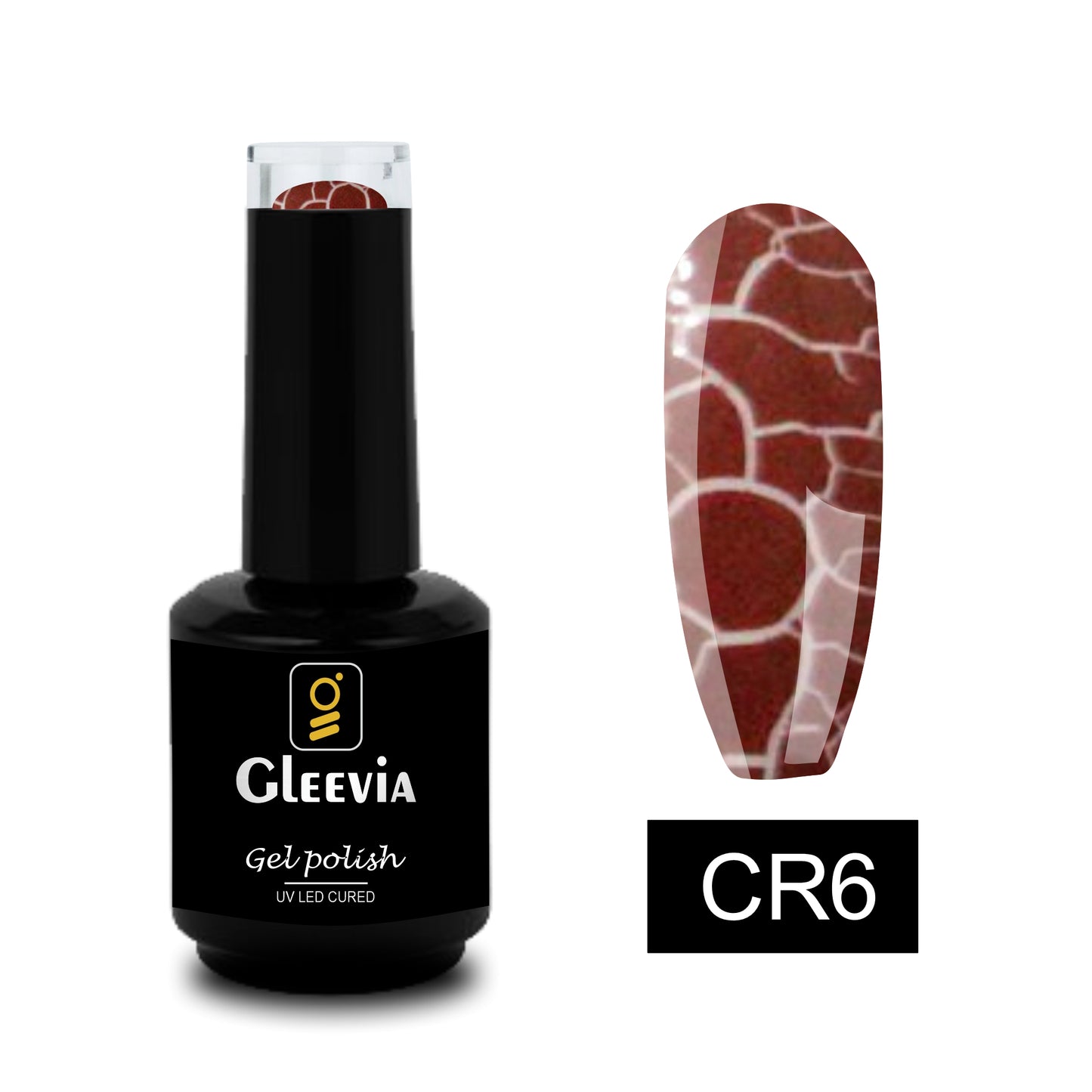Crackle UV Gel Polish for Professionals 15ml Brush Cap CR6