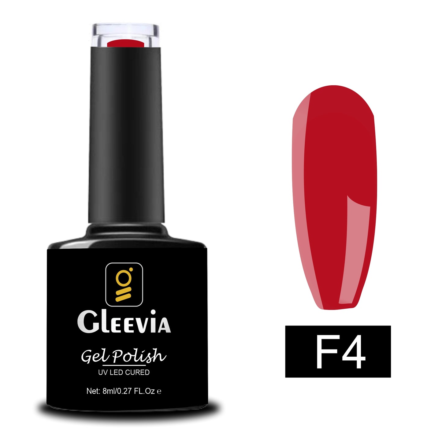 UV LED Soak-Off Fluorescent Gel Polish for Professionals 15ml Brush Cap F4