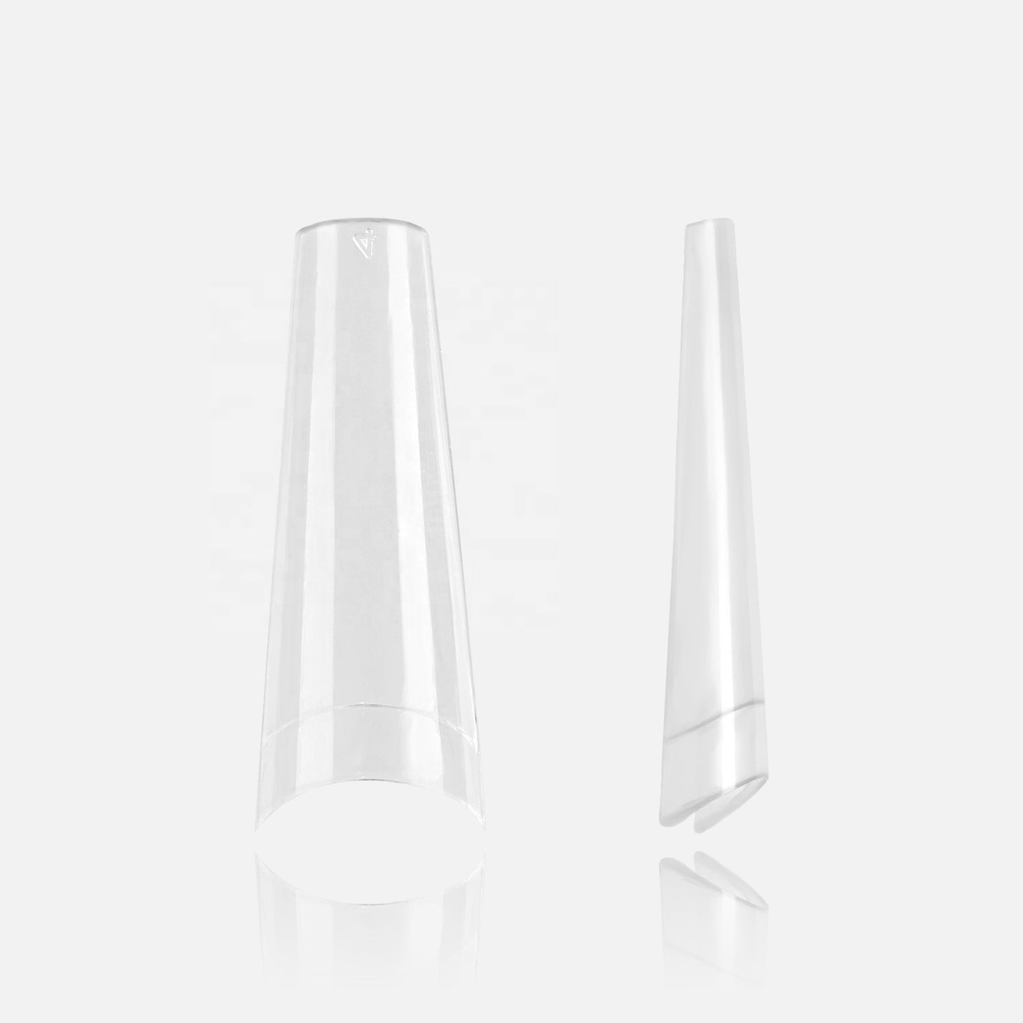 Gleevia Artificial Unbreakable Clear French T Nail Tips Finger Nail Extension 500pc/Box