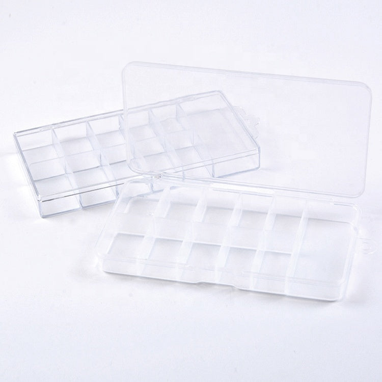 Gleevia Nail Tips Empty Box | Tips Capacity 100tips - Transparent