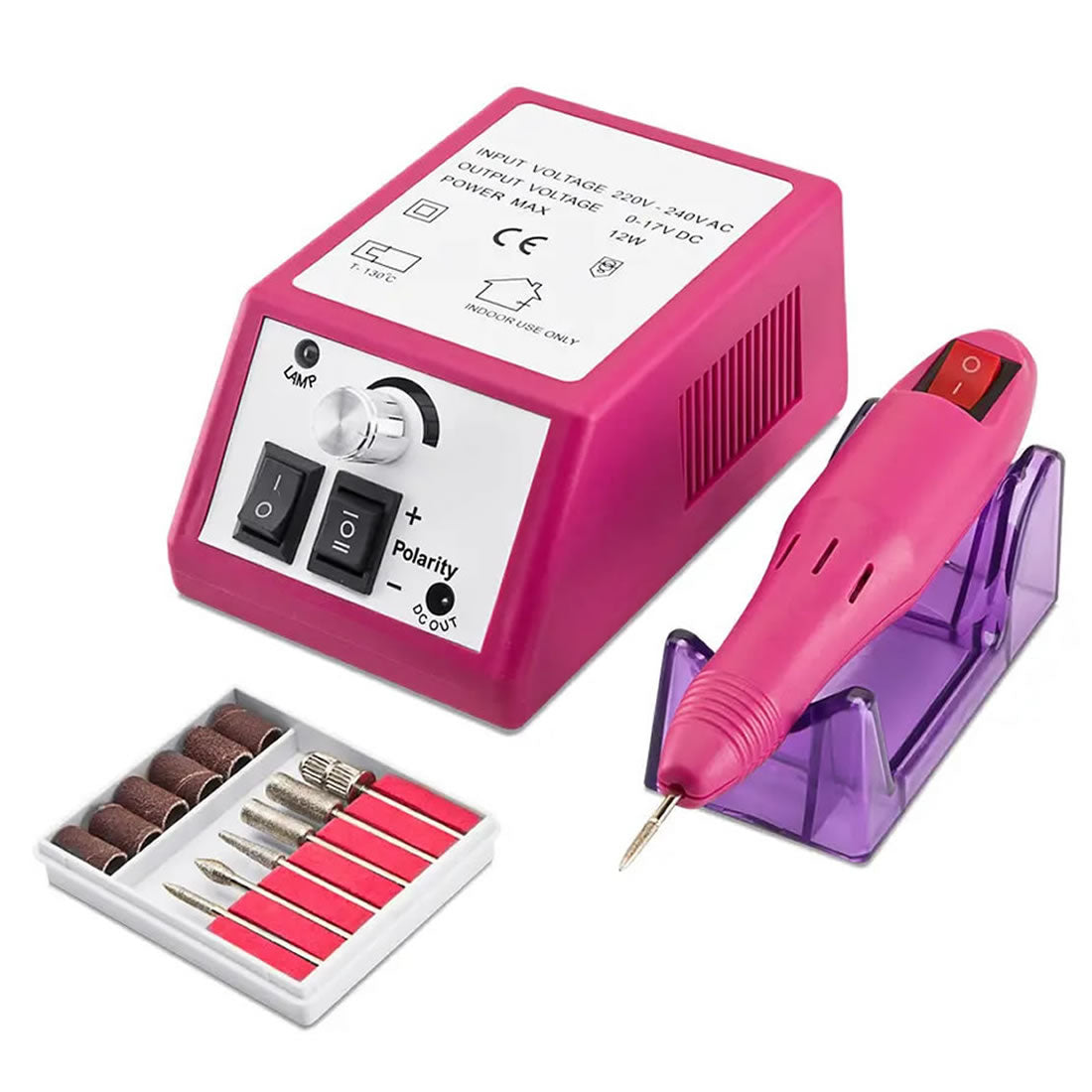 Gleevia Electric Speed Controller Nail Drill Machine Set for Manicure & Pedicure