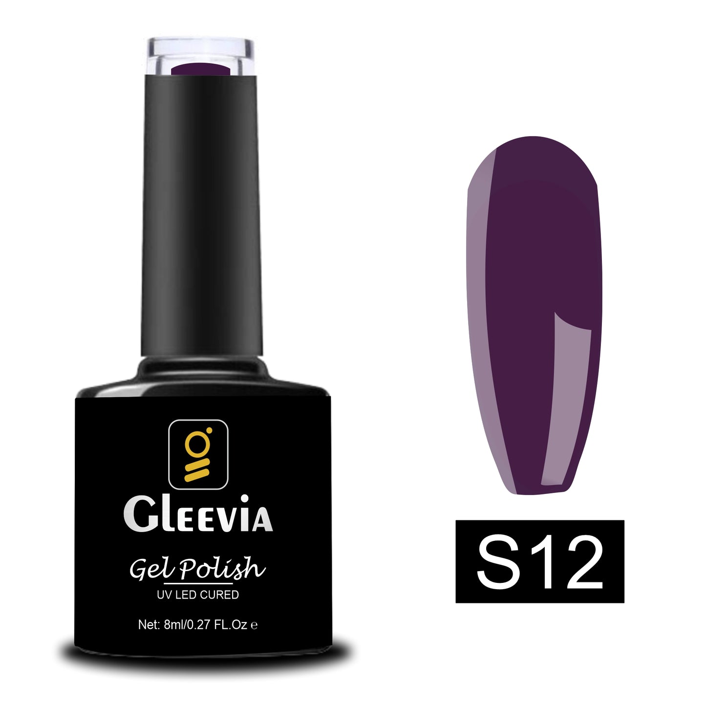 UV/LED Gel Polish for Professionals 15ml Brush Cap Shade S12
