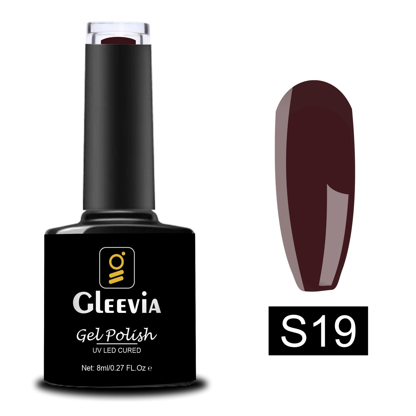 UV/LED Gel Polish for Professionals 15ml Brush Cap Shade S19