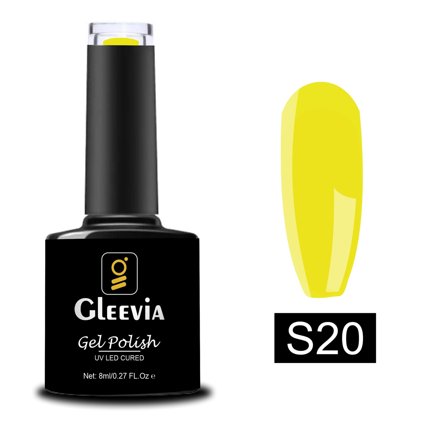 UV/LED Gel Polish for Professionals 15ml Brush Cap Shade S20