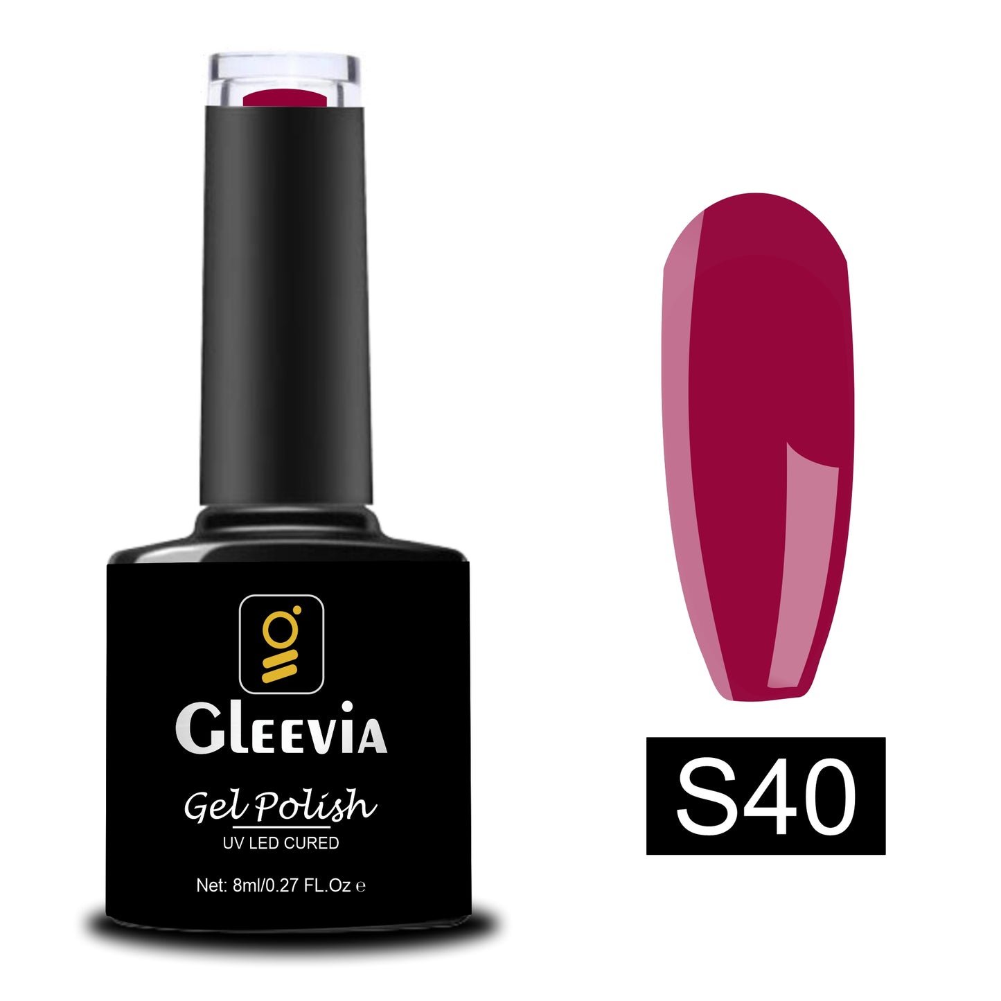 UV/LED Gel Polish for Professionals 15ml Brush Cap Shade S40