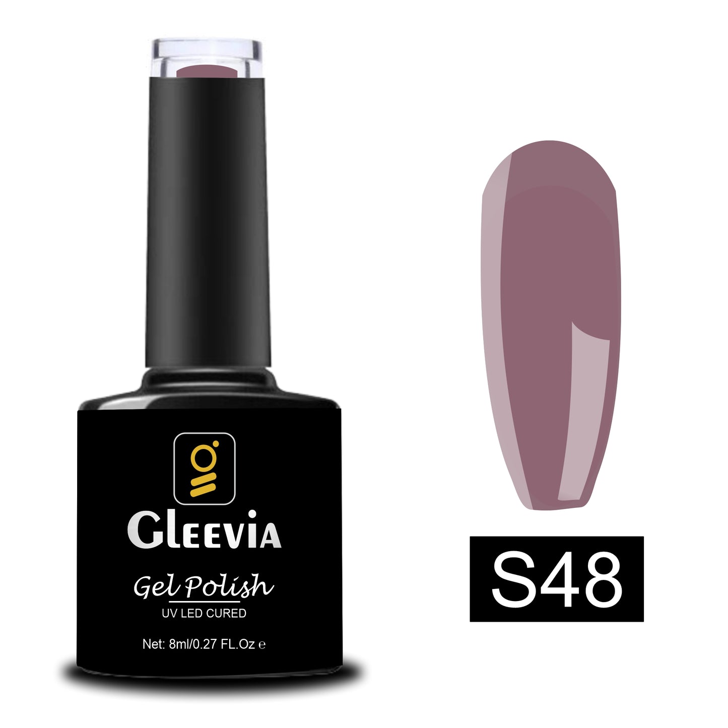 UV/LED Gel Polish for Professionals 15ml Brush Cap Shade S48