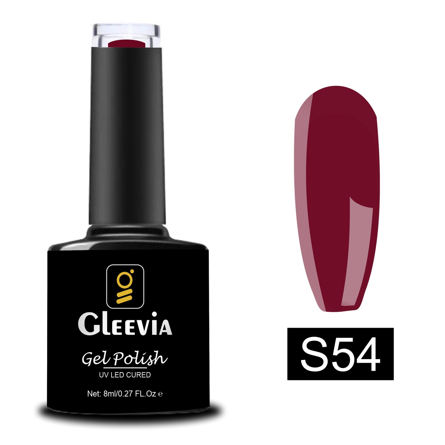 UV/LED Gel Polish for Professionals 15ml Brush Cap Shade S54
