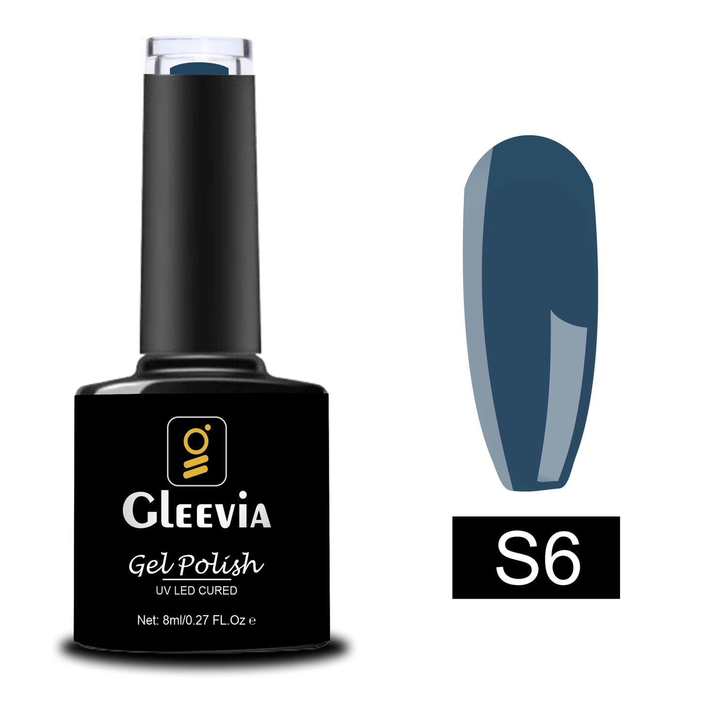 UV/LED Gel Polish for Professionals 15ml Brush Cap Shade S6
