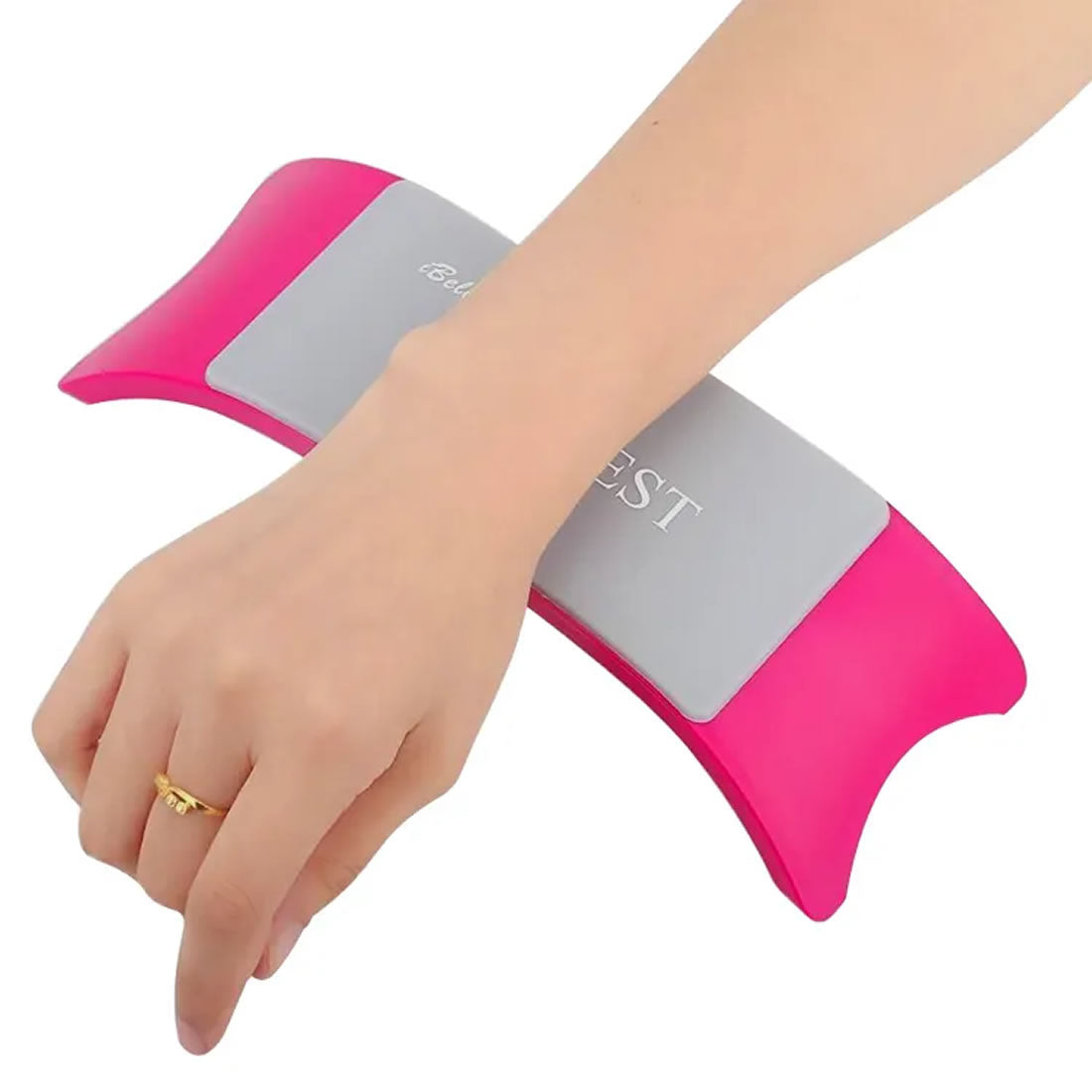 Silicon Padded Plastic Hand/Arm Rest for Nail Art | Manicure & Pedicure |