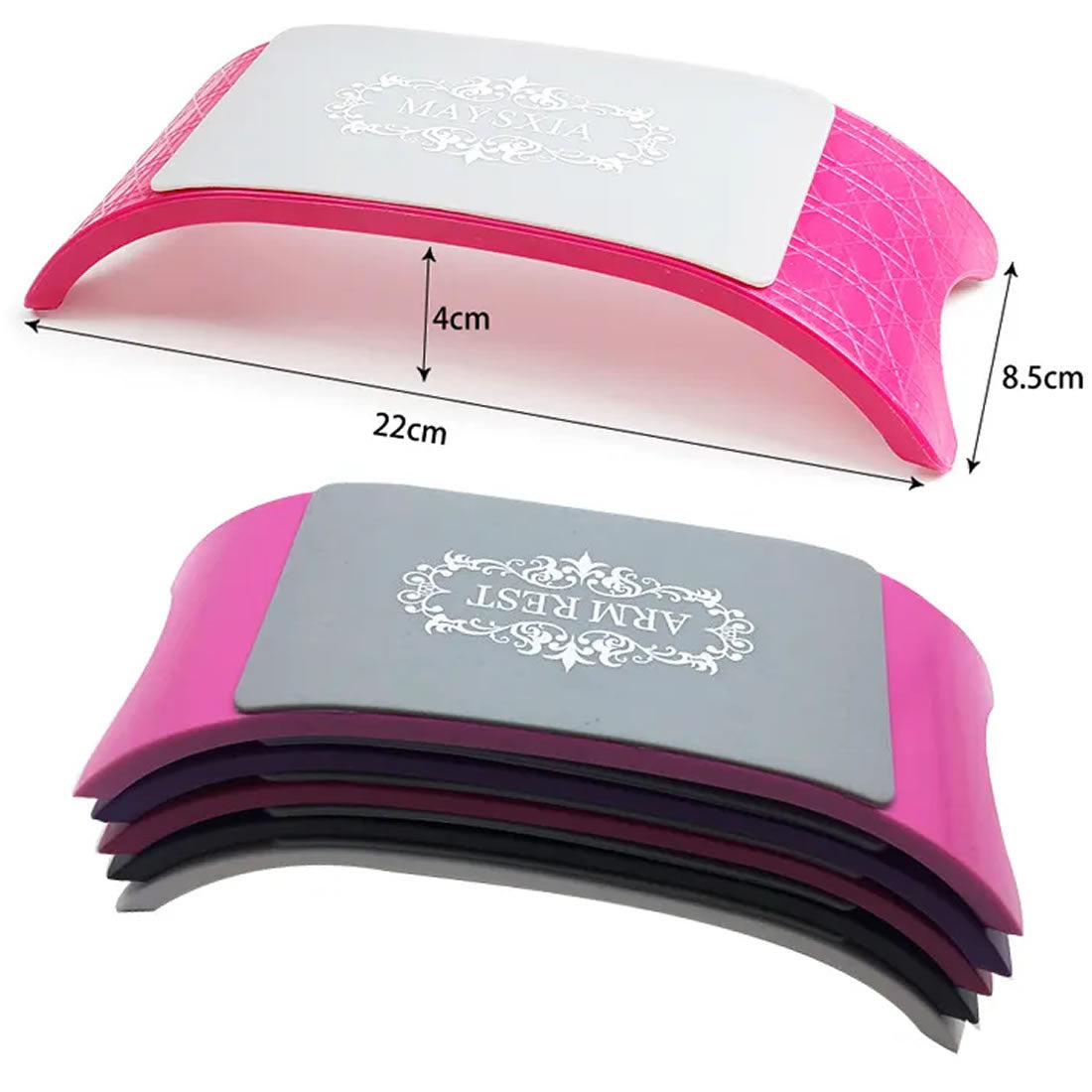 Silicon Padded Plastic Hand/Arm Rest for Nail Art | Manicure & Pedicure |