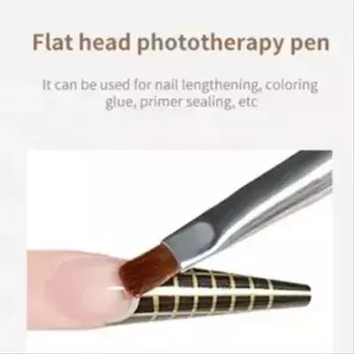 Poly Gel Artificial Nail Tip Extensions Brush Set of 3 for Nail Art