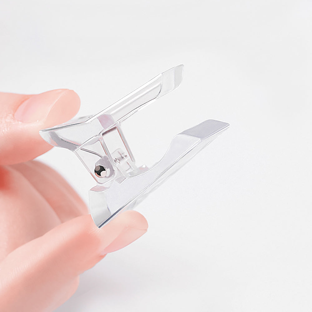Plastic Nail Clip for Building Polygel Nail Forms Transparent