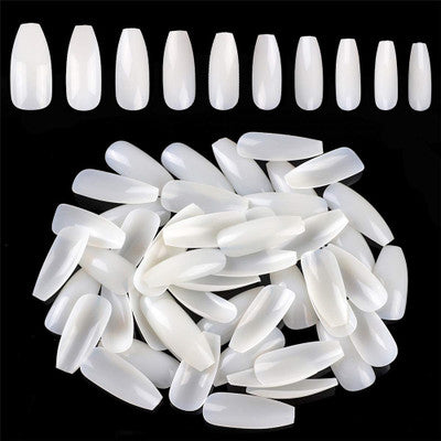 Gleevia Artificial Unbreakable Natural Short Coffin Nail Tips Finger Nail Extension 500pc/Box