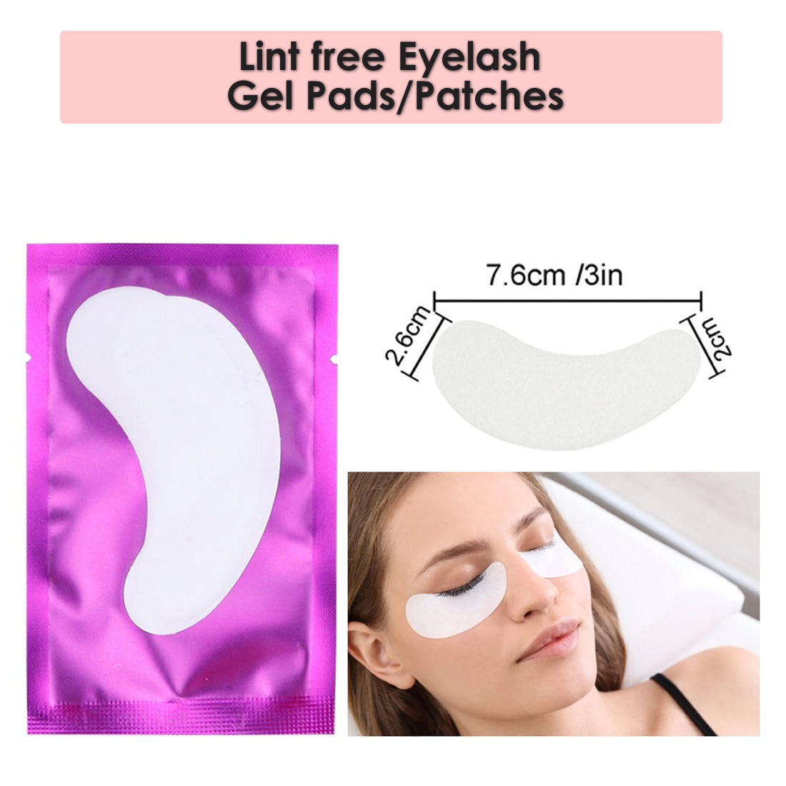Eyelashes Accessories | Combo Pack of Eyelash Picker, Eyelash Brush, Scissor, Holder, Ring, Tape and Eyelash Gel Patches