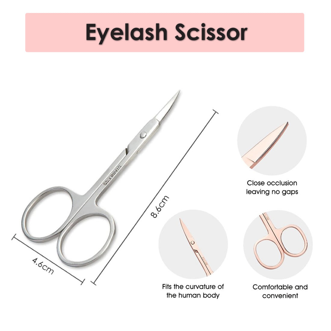 Eyelashes Accessories | Combo Pack of Eyelash Picker, Eyelash Brush, Scissor, Holder, Ring, Tape and Eyelash Gel Patches